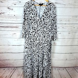 Lane Bryant Faux Wrap Midi Dress  22/24